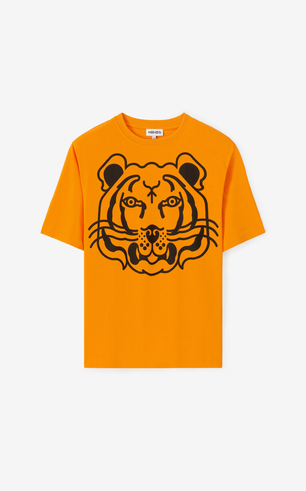 Kenzo K Tiger oversized T Shirt Orange For Mens 7513CQUEW